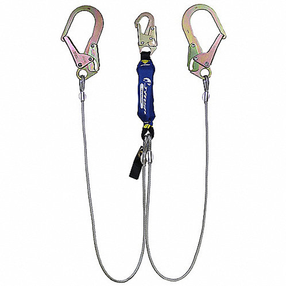 AMORTIGUADOR CON DOBLE CABLE DE ACERO Y GANCHOS GRANDES