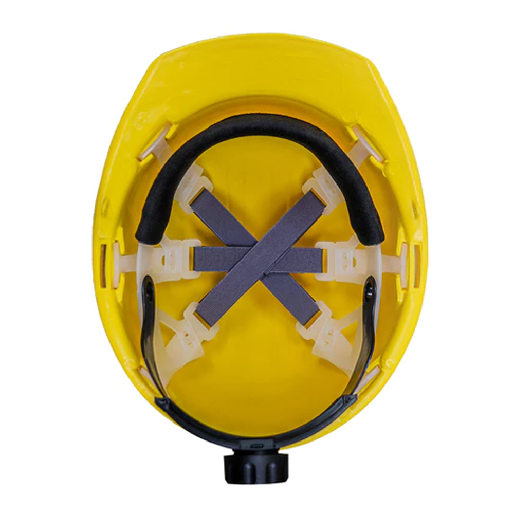 CASCO TIPO CACHUCHA DIELÉCTRICO CON SUSPENSIÓN TEXTIL 6 PUNTOS CON AJUSTE MILIMÉTRICO(AMARILLO) - Image 2