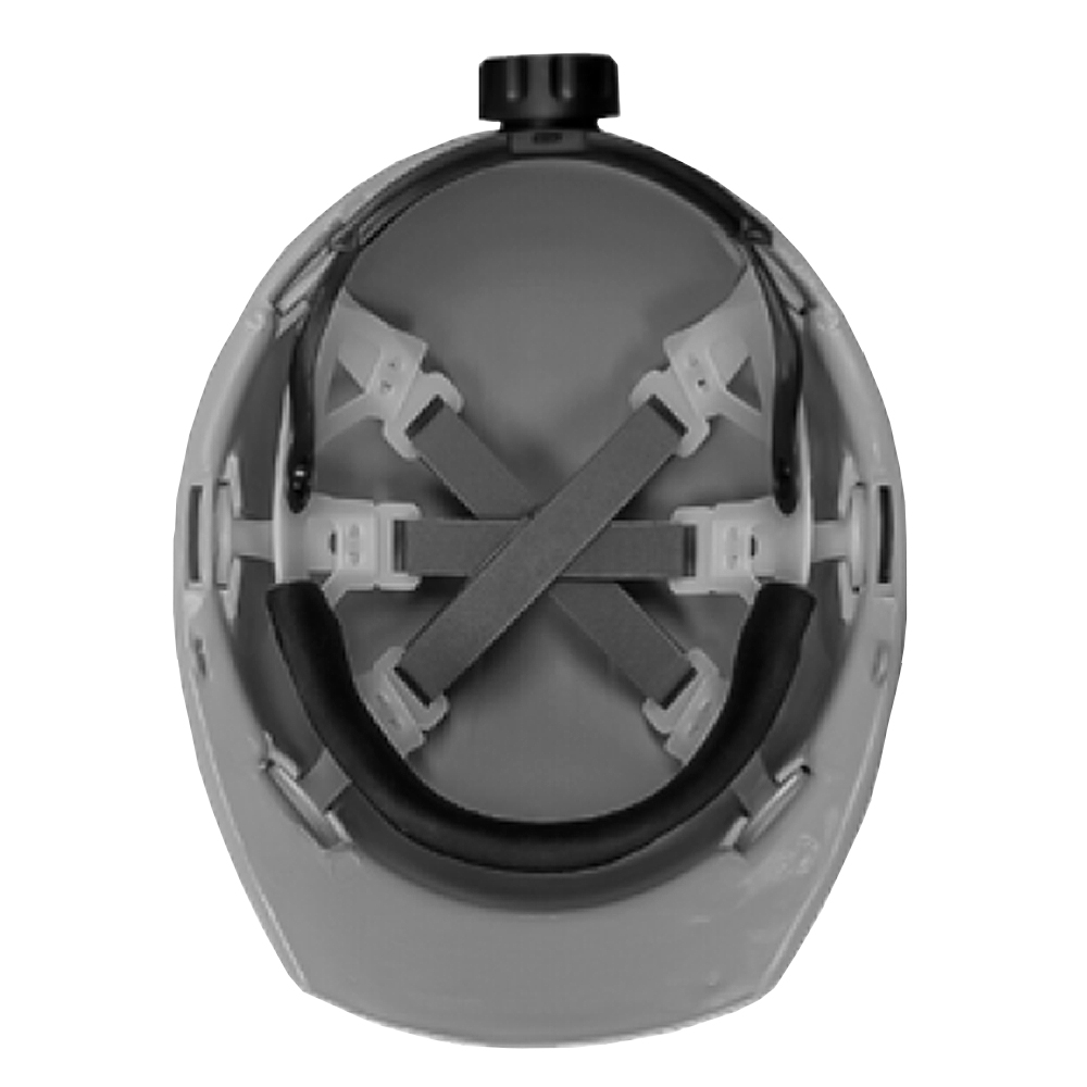 CASCO TIPO CACHUCHA DIELÉCTRICO CON SUSPENSIÓN TEXTIL 6 PUNTOS CON AJUSTE MILIMÉTRICO (GRIS) - Image 2