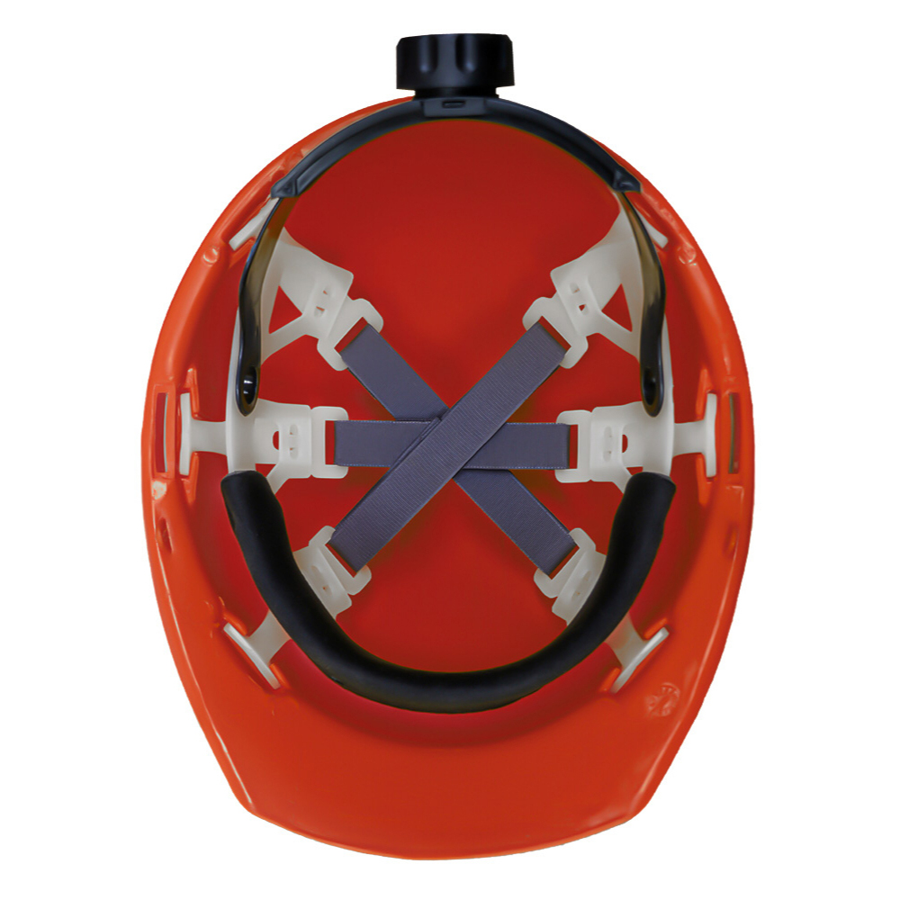 CASCO TIPO CACHUCHA DIELÉCTRICO CON SUSPENSIÓN TEXTIL 6 PUNTOS CON AJUSTE MILIMÉTRICO (ROJO) - Image 2