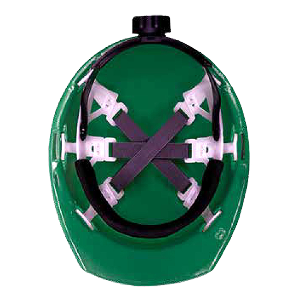 CASCO TIPO CACHUCHA DIELECTRICO CON SUSPENSION TEXTIL 6 PUNTOS CON AJUSTE MILIMETRICO (VERDE) - Image 2